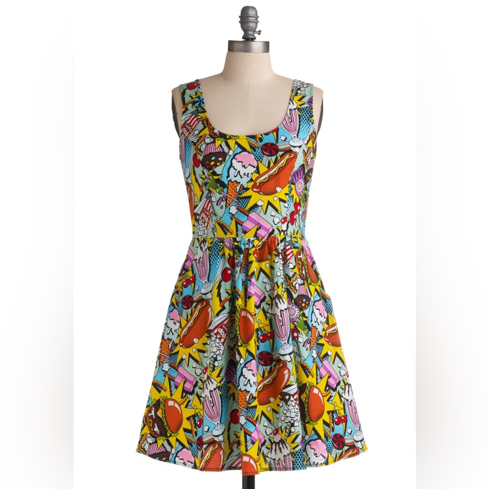 ModCloth Folter Retrolicious junk food dress pockets